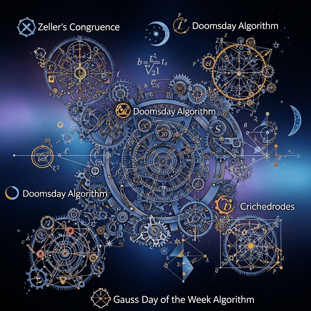 Tarihlerin Gününü Hesaplama: Zeller, Kıyamet Günü ve Gauss&nbsp;Algoritmaları